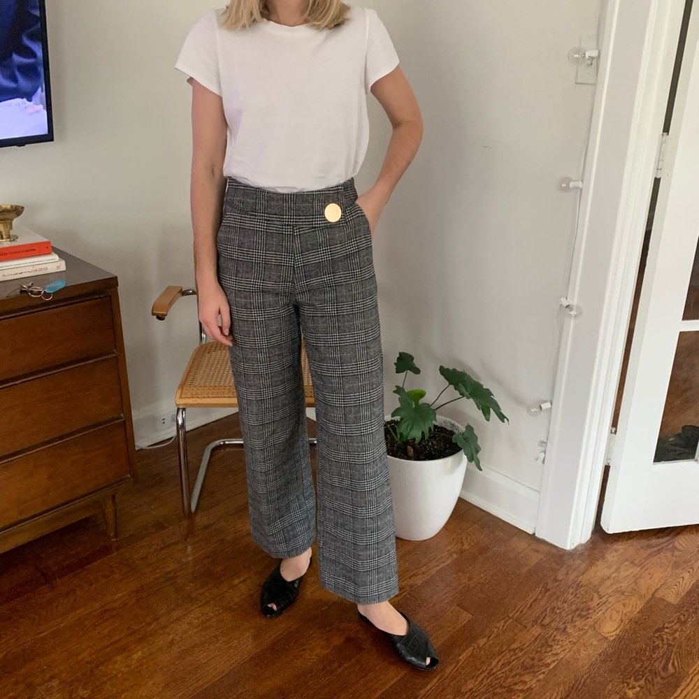 Plaid Zara Trouser